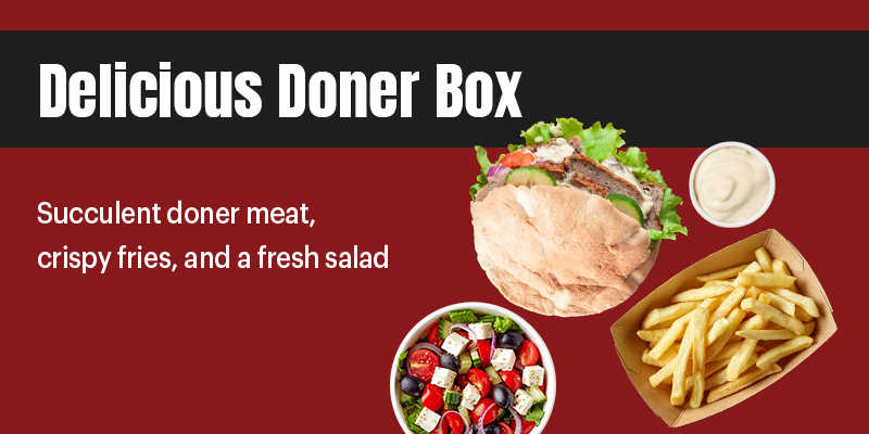 Strips N Dips Ayr Delicious Doner Box 